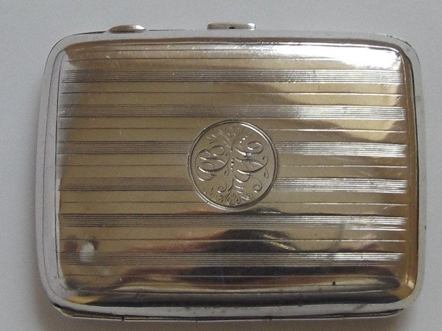 Antique Antique Hallmarked Silver Cigarette/Card Case