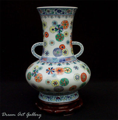 Qing Dynasty Imperial Doucai Vase Yongzheng Period