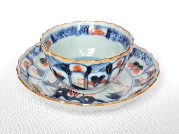 Chinese Kangxi tea bowl & saucer - c1700