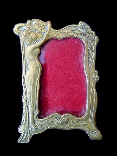 Original Art  Nouveau brass frame - c1900