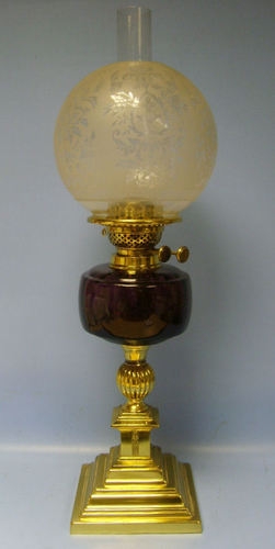 Antique WONDERFUL VICTORIAN OIL LAMP | ANTIQUES.CO.UK