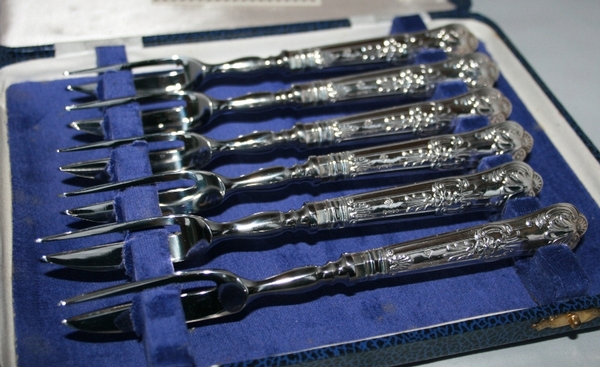 Solid Silver Desert Forks