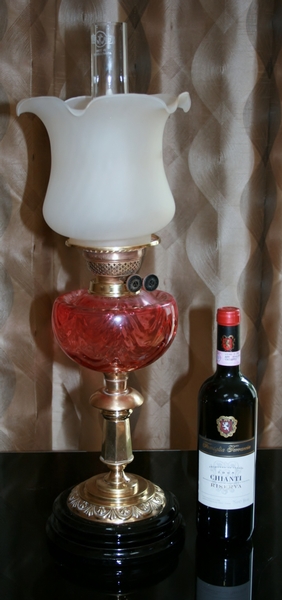 Antique Antique Victorian Oil Lamp 