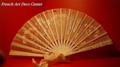 Vintage Handpainted Silk Fan
