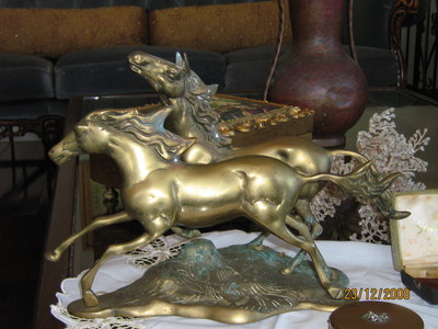 Antique BRASS HORSE 