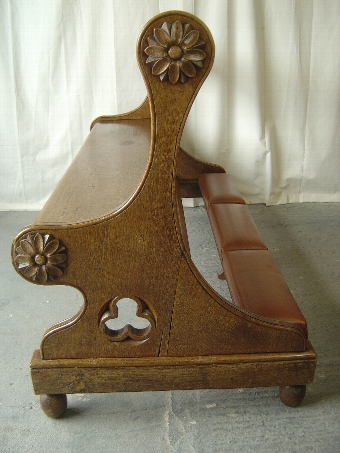 A 19th Century Long Oak Church Pew