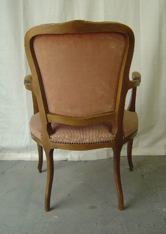 Antique A French Louis XV Style Tapestry Chair (2)