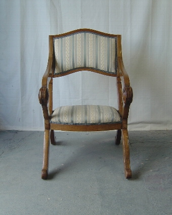 Antique Walnut Metamorphic Prayer Chair