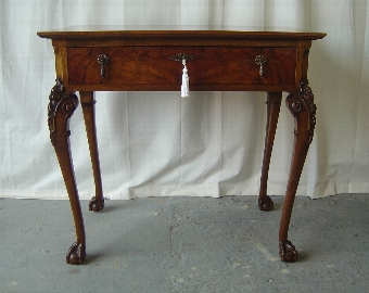 Antique A Flame Mahogany Tea Table