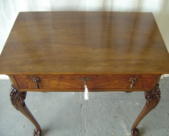 Antique A Flame Mahogany Tea Table