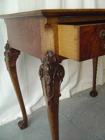 Antique A Flame Mahogany Tea Table