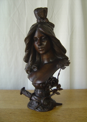 'Salome' Spelter Bust circa 1910