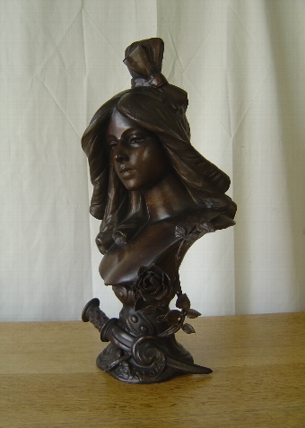 Antique 'Salome' Spelter Bust circa 1910