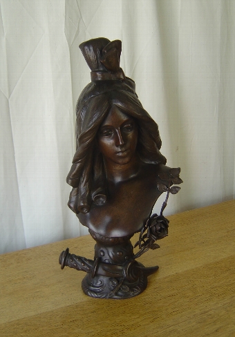Antique 'Salome' Spelter Bust circa 1910