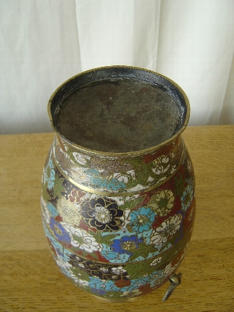Antique 19th Century Chinese Cloisonne Vase