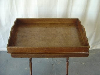 Antique Victorian Oak Butlers Tray