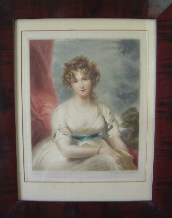 Colour Print of a Young Maiden