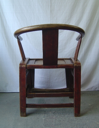 Antique Oriental Hoopback Chair