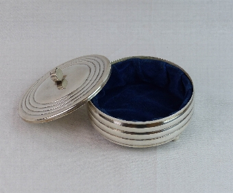Art Deco Silver Plated Jewelery Box