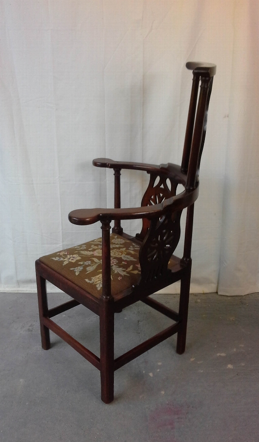 high back corner chair