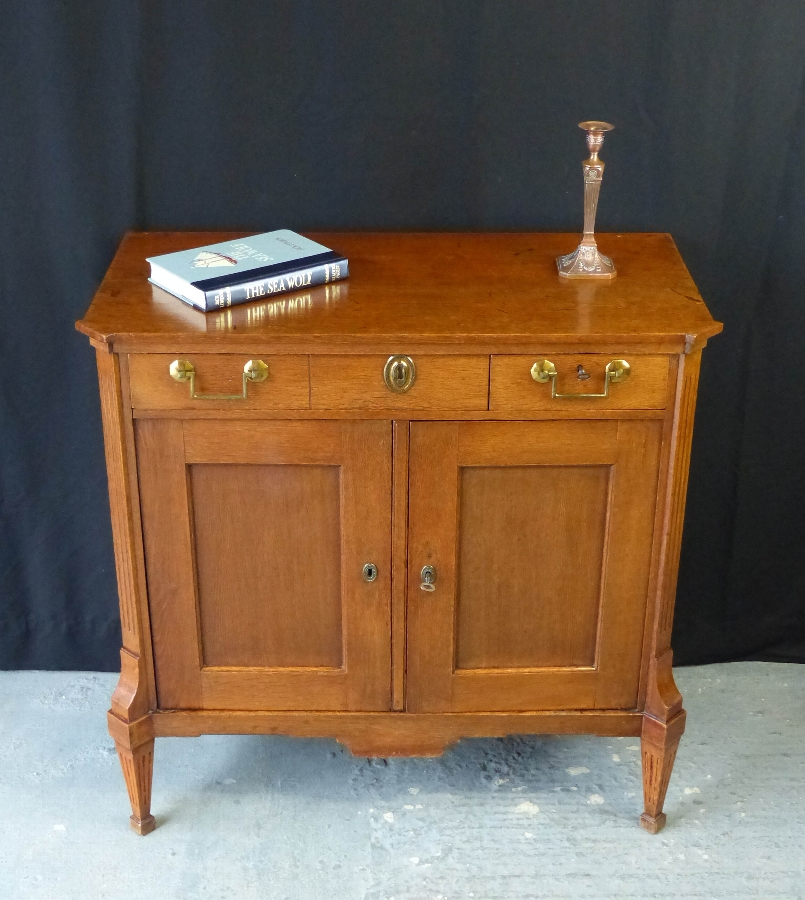 Antique 19th Century Dutch Oak Cabinet