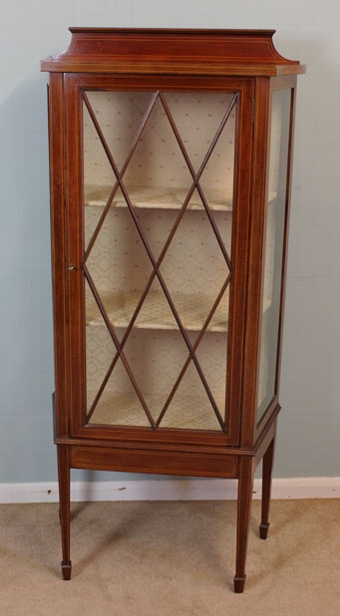 Edwardian Display Cabinet Antique inlaid Cabinrt