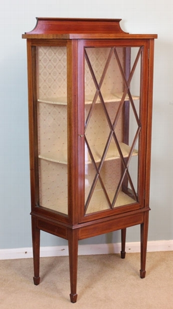 Antique Edwardian Display Cabinet Antique inlaid Cabinrt