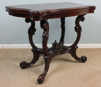 Antique Antique Rosewood Card Table