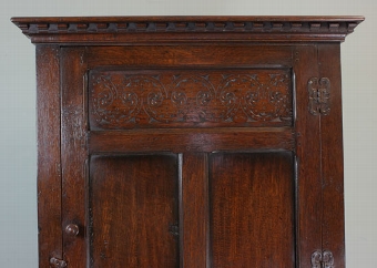Antique Antique Oak Hall Cupboard / Hall Robe. 