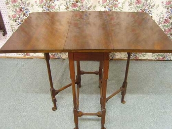 Antique Antique Walnut Drop Leaf Table, Side Coffee Table