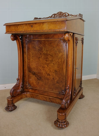 Antique Antique Victorian Walnut Davenport Writing Desk