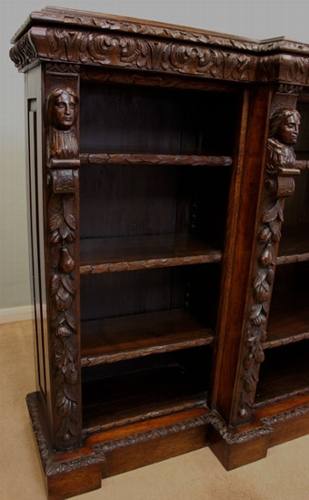 Antique Antique Victorian Open Bookcase