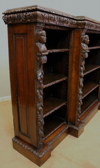 Antique Antique Victorian Open Bookcase