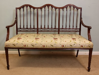 Antique Mahogany Hepplewhite Settee, Sofa