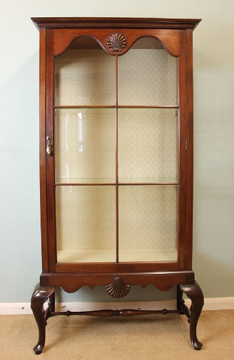 Antique Antique Edwardian Mahogany Display Cabinet