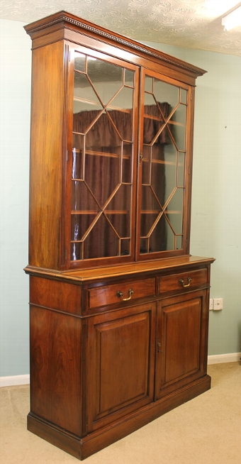 Antique Antique Mahogany Cupboard Bookcase