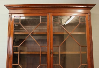 Antique Antique Mahogany Cupboard Bookcase