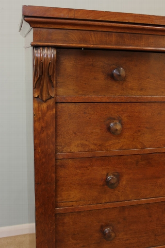 Antique Antique Victorian Mahogany Wellington Chest of Drawers