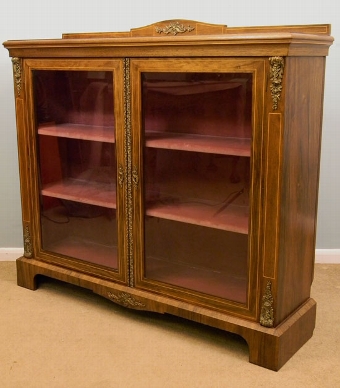 Antique Antique Walnut Side Cabinet / Bookcase