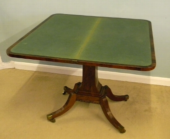 Antique Antique Rosewood Card Table / Side Table