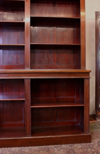 Antique Antique Mahogany Open Bookcase