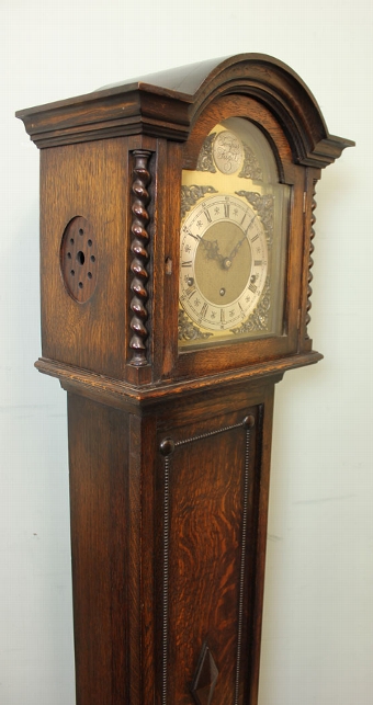 Antique Antique Oak Grandmother Clock