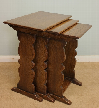 Antique Vintage Oak Nest of Tables /Coffee Tables