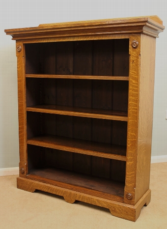 Antique Antique Victorian Oak Poen Bookcase