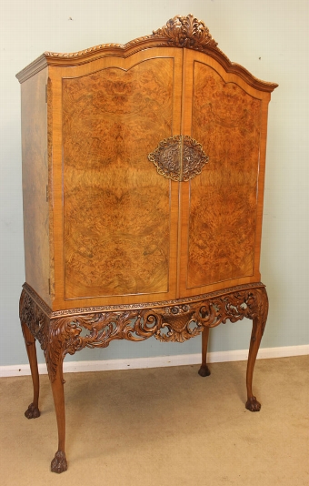 Antique Walnut Cocktail Dinks Cabinet,