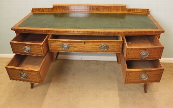 Antique Antique Edwardian Satinwood Writing Desk, Waring & Gillows