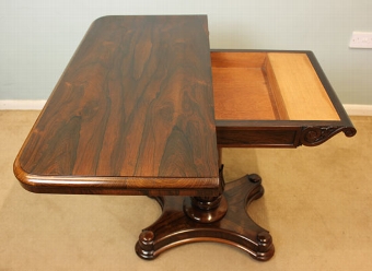 Antique Antique Victorian Rosewood Card / Games / Side Table,