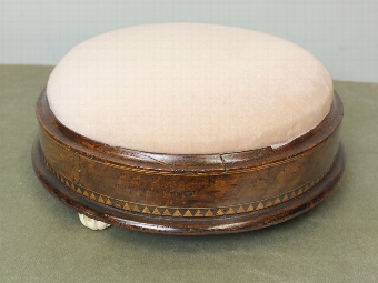 Antique Antique Victorian Walnut Footstool