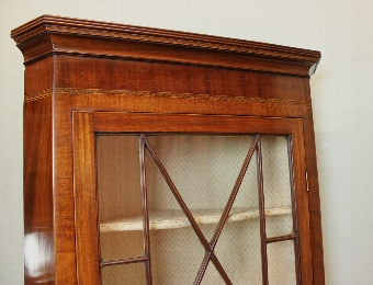 Antique Antique Mahogany Georgian Glazed Corner Cupboard, 