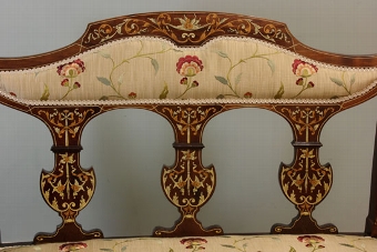 Antique Antique Edwardian Inlaid Sofa Settee